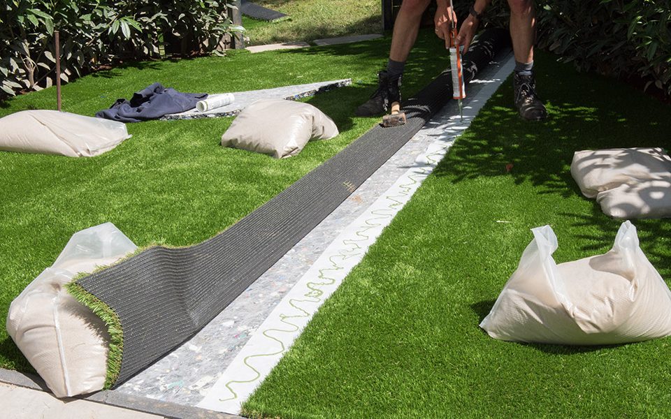 how to install turf